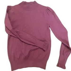 Long Sleeve Ruffle Blouse Turtleneck Sweater Shirt